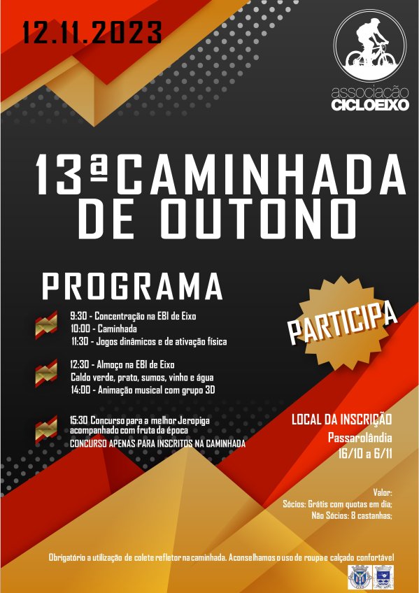 Cartaz Caminhada 2023