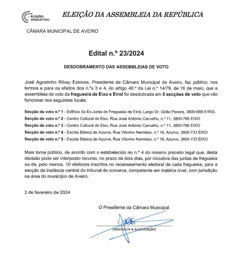 Assembleias de Voto